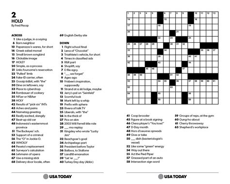 usa today crossword archive 2014